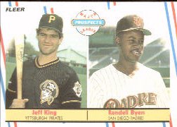1988 Fleer Baseball Cards       653     Jeff King/Randell Byers RC